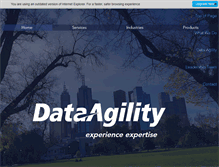 Tablet Screenshot of dataagility.com